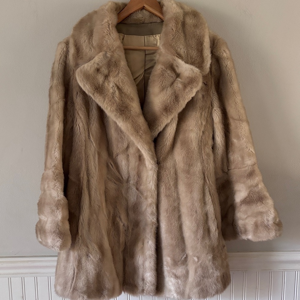 Tissavel of France Soft Tan Teddy Jacket